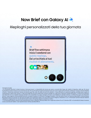 Samsung Galaxy Z Flip7 Smartphone AI, RAM 12GB, 512GB, Display 4,1" Super AMOLED/6,9" Dynamic AMOLED 2X, Fotocamera 50MP, Jetbla