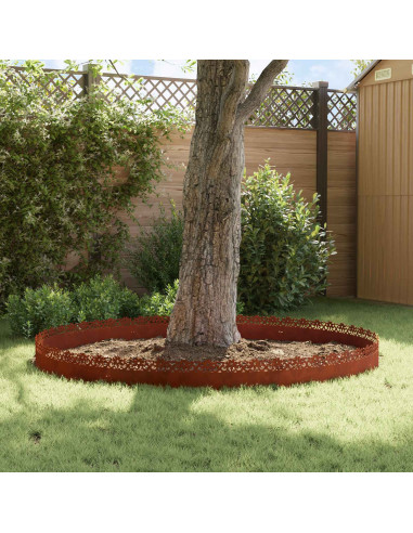 Bordure per prato 30 pcs Ruggine 103 x 0,05 x 22 cm