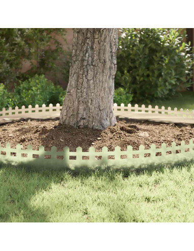 Bordure per prato 20 pcs Argento 103 x 0,05 x 22 cm