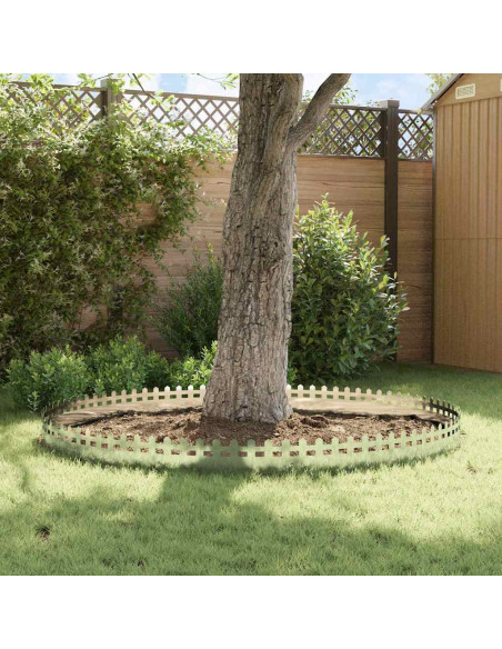 Bordure per prato 20 pcs Argento 103 x 0,05 x 22 cm