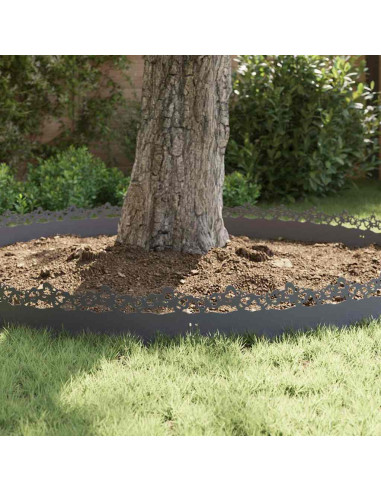 Bordure per prato 30 pcs Antracite 103 x 0,05 x 22 cm Acciaio