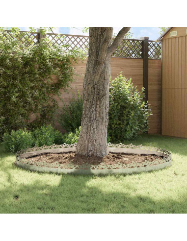 Bordure per prato 20 pcs Argento 103 x 0,05 x 22 cm