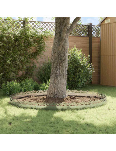 Bordure per prato 10 pcs Argento 103 x 0,05 x 22 cm