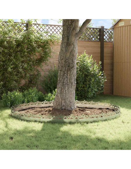 Bordure per prato 20 pcs Argento 103 x 0,05 x 22 cm