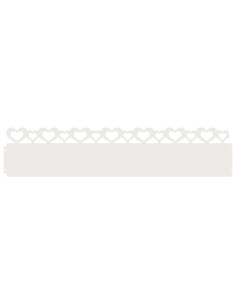 Bordure per prato 20 pcs Bianco 103 x 0,05 x 22 cm Acciaio 2