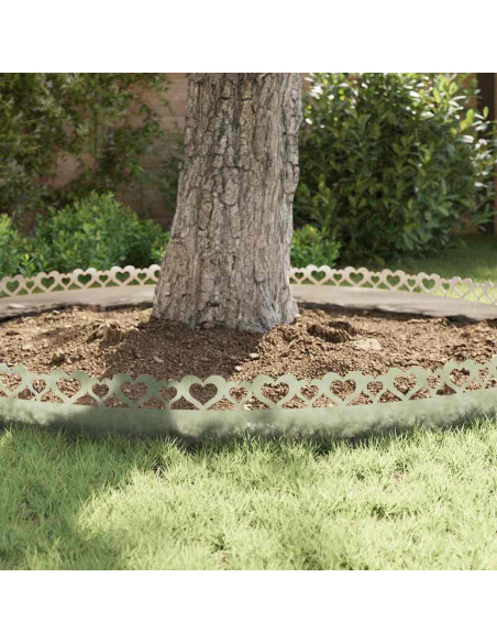 Bordure per prato 20 pcs Argento 103 x 0,05 x 22 cm