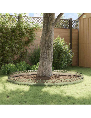 Bordure per prato 30 pcs Argento 103 x 0,05 x 22 cm