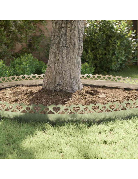 Bordure per prato 30 pcs Argento 103 x 0,05 x 22 cm