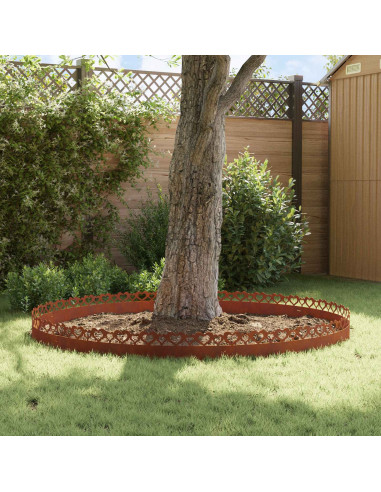 Bordure per prato 30 pcs Ruggine 103 x 0,05 x 22 cm