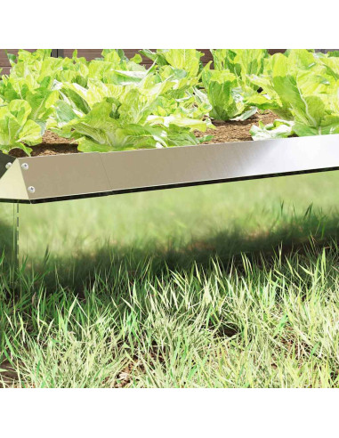 Recinto per lumache 16 pcs Argento 100 x 3,5 x 25 cm