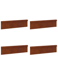 Recinto per lumache 4 pcs Ruggine 100 x 3,5 x 25 cm 2