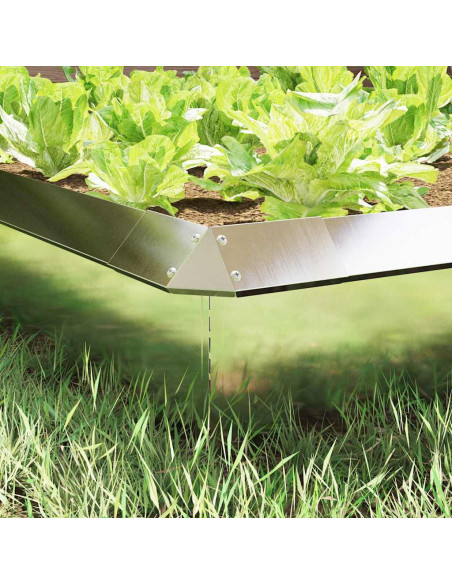 Recinto per lumache 4 pcs Argento 13,5 x 13,5 x 25 cm