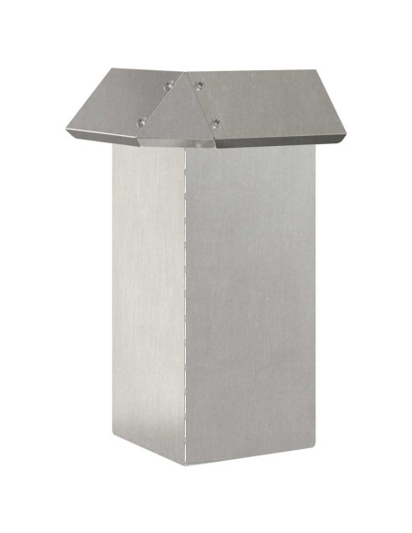 Recinto per lumache 4 pcs Argento 13,5 x 13,5 x 25 cm