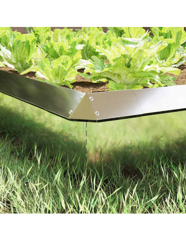 Recinto per lumache Argento 13,5 x 13,5 x 25 cm Acciaio zincato