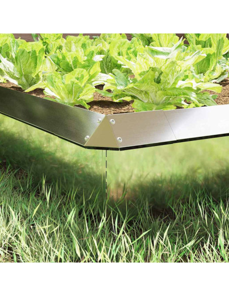 Recinto per lumache Argento 13,5 x 13,5 x 25 cm Acciaio zincato