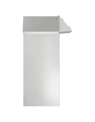 Recinto per lumache 4 pcs Argento 13,5 x 13,5 x 25 cm