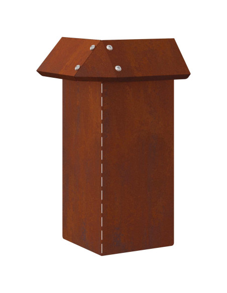 Recinto per lumache Ruggine 13,5 x 13,5 x 25 cm