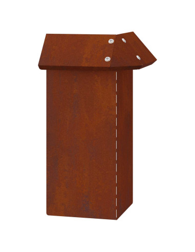 Recinto per lumache 4 pz 13,5 x 13,5 x 25 cm Acciaio Corten