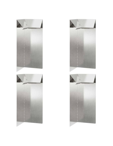 Recinto per lumache 4 pcs Argento 10 x 10 x 25 cm