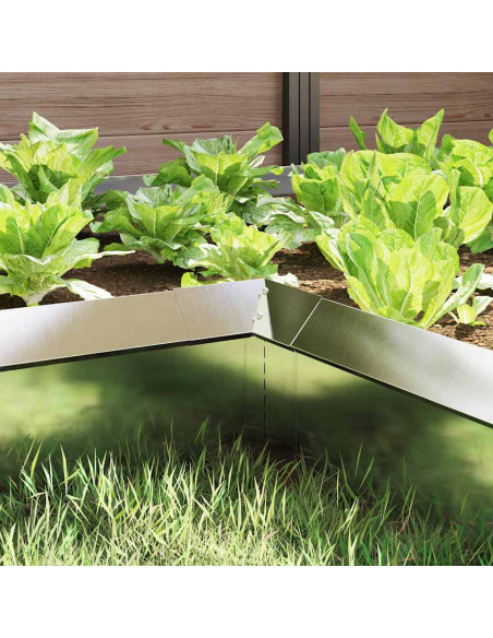 Recinto per lumache 4 pcs Argento 10 x 10 x 25 cm