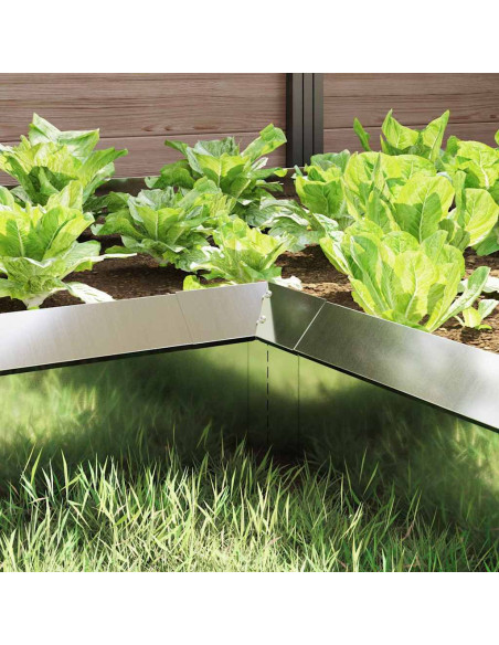 Recinto per lumache 4 pcs Argento 10 x 10 x 25 cm