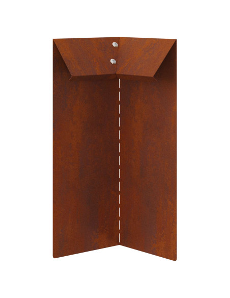 Recinto per lumache 4 pcs Ruggine 10 x 10 x 25 cm