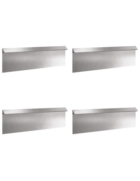 Recinzioni per lumache 8 pcs Argento Acciaio inossidabile