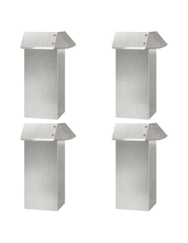 Recinzioni per lumache 8 pcs Argento Acciaio inossidabile