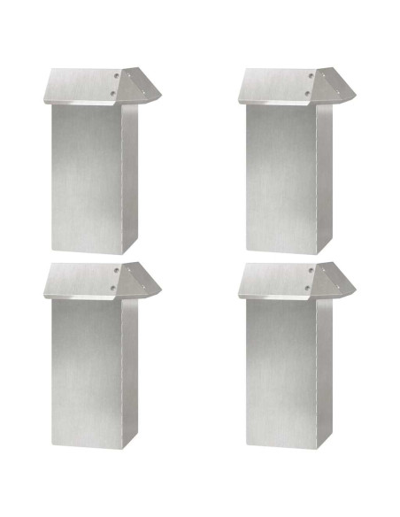 Recinzioni per lumache 8 pcs Argento Acciaio inossidabile