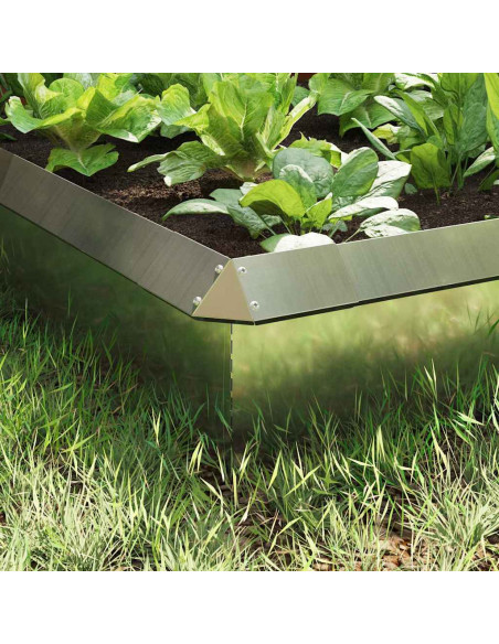 Recinzioni per lumache 8 pcs Argento Acciaio zincato