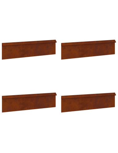 Recinzioni per lumache 8 pcs Ruggine