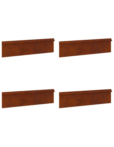 Recinzioni per lumache 8 pcs Ruggine