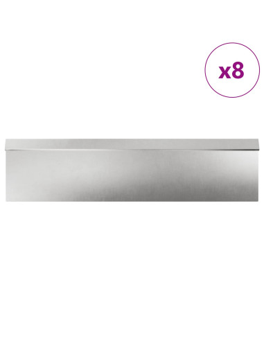 Recinzioni per lumache 12 pcs Argento Acciaio inossidabile