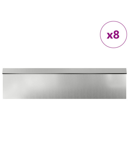 Recinzioni per lumache 12 pcs Argento Acciaio zincato