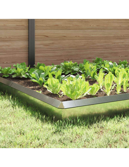 Recinzioni per lumache 12 pcs Argento Acciaio zincato