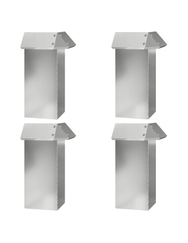 Recinzioni per lumache 12 pcs Argento Acciaio zincato