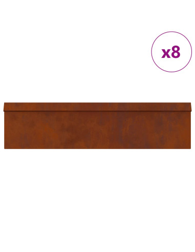 Recinzioni per lumache 12 pcs Ruggine