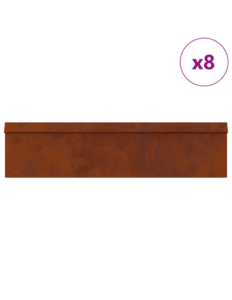 Recinzioni per lumache 12 pcs Ruggine