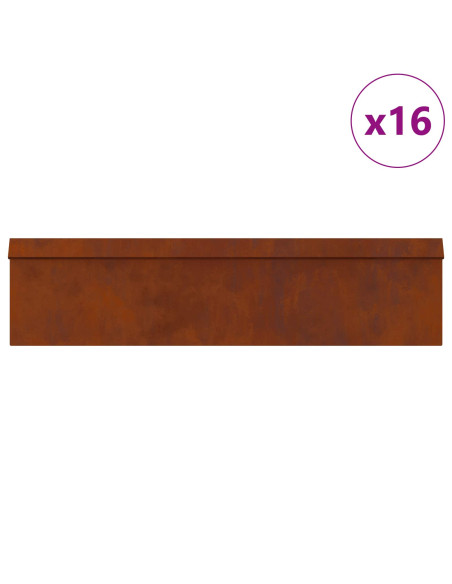 Recinzioni per lumache 20 pcs Ruggine