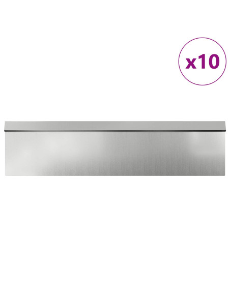 Recinzioni per lumache 16 pcs Argento Acciaio zincato