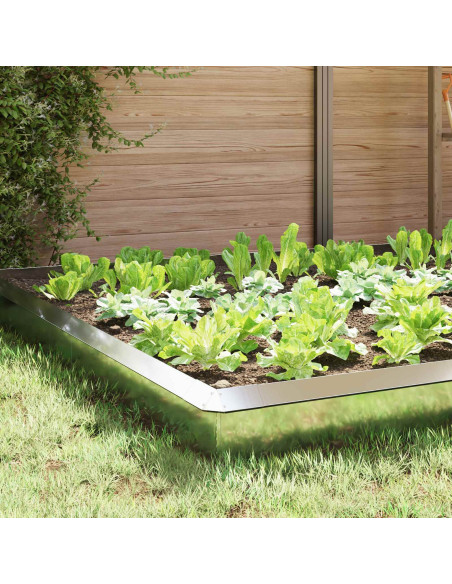 Recinzioni per lumache 16 pcs Argento Acciaio zincato