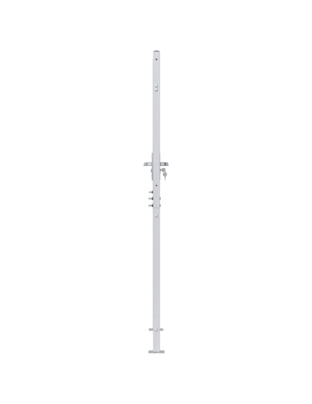 Cancello da giardino 85 x 174 cm Acciaio Inox Bloccabile