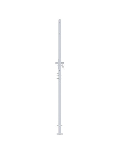 Cancello da giardino 85 x 196 cm Acciaio Inox Bloccabile