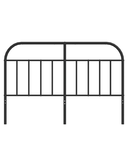 Testiera in Metallo Nero 135 cm
