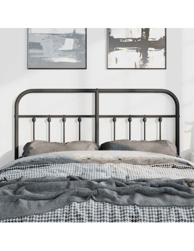 Testiera in Metallo Nero 135 cm