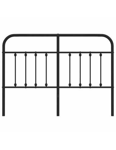 Testiera in Metallo Nero 135 cm
