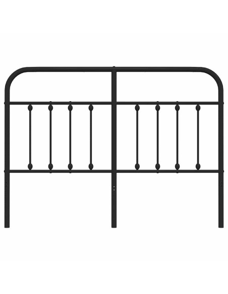 Testiera in Metallo Nero 135 cm