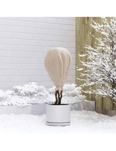 Fleece per Piante di Protezione dal Gelo Beige 20 x 1,6 m