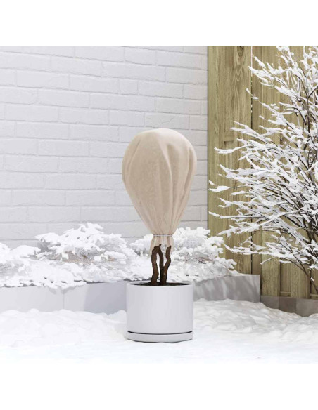 Fleece per Piante di Protezione dal Gelo Beige 50 x 1,6 m