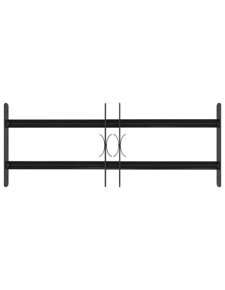 Griglia Finestra Nero 76 x 30 cm Acciaio verniciato a polvere